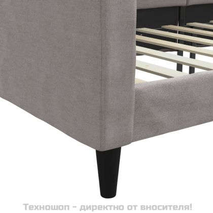 Кушетка, таупе, 80x200 см, плат