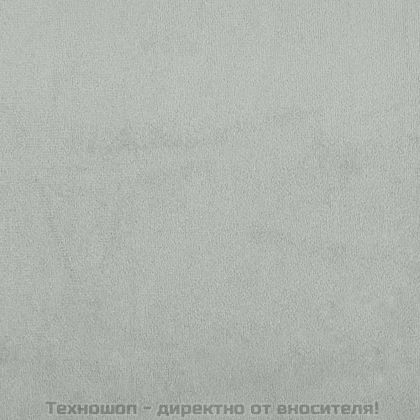 Кушетка, светлосива, 80x200 см, кадифе