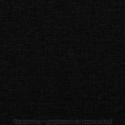 Кушетка, черна, 80x200 см, плат