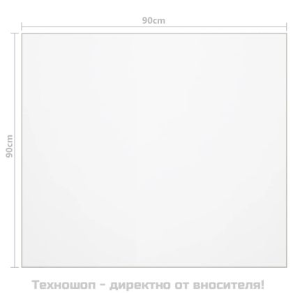 Протектор за маса, прозрачен, 90x90 см, 1,6 мм, PVC