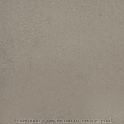 Люлеещ се стол с табуретка, светлосив, кадифе