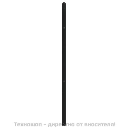 Метална резервна табла за легло, черна, 75 см