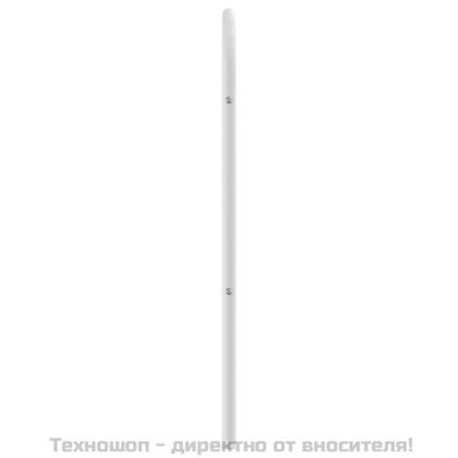 Метална резервна табла за легло, бяла, 75 см