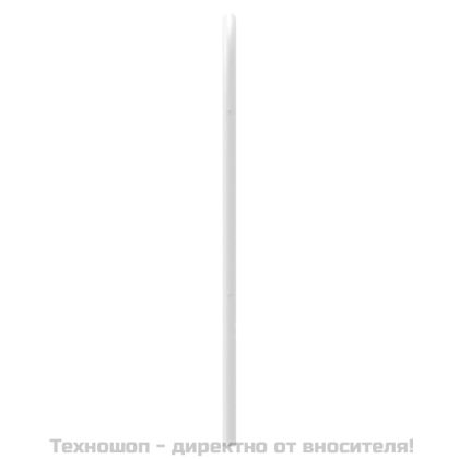 Метална резервна табла за легло, бяла, 75 см