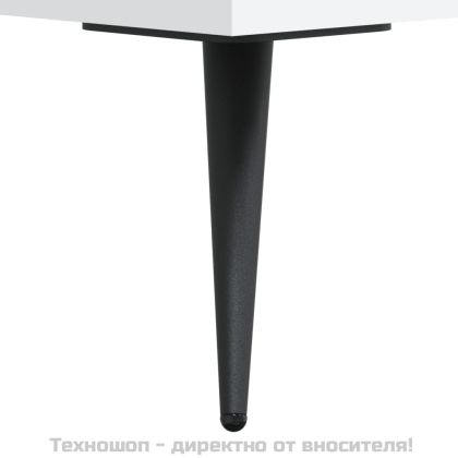 Висок шкаф, бял, 69,5x34x180 см, инженерно дърво