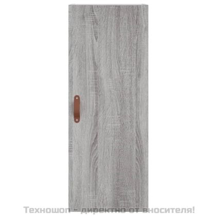 Висок шкаф, сив сонома, 34,5x34x180 см, инженерно дърво