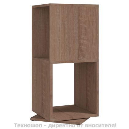 Въртящ се шкаф, дъб сонома, 34,5x34,5x75,5 см, инженерно дърво