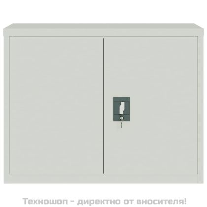 Шкаф за папки светлосив 90x40x70 см стомана