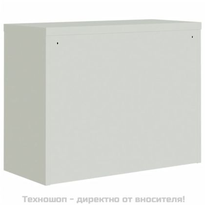 Шкаф за папки светлосив 90x40x70 см стомана