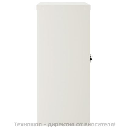 Шкаф за папки бял 90x40x90 см стомана