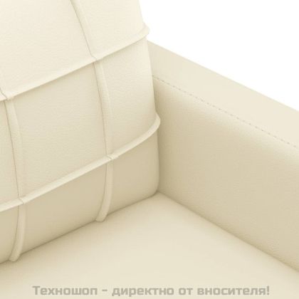 Фотьойл, кремав, 60 см, изкуствена кожа