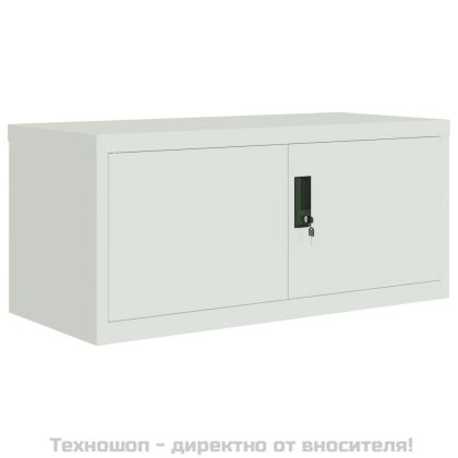 Шкаф за папки сив 90x40x145 см стомана