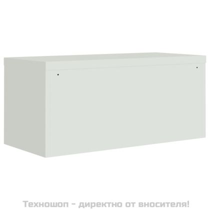 Шкаф за папки сив 90x40x145 см стомана