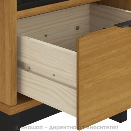 Помощна маса "FLAM" 50x50x50 см борово дърво масив