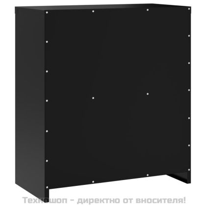 Шкаф за папки черен 79x40x90 см стомана