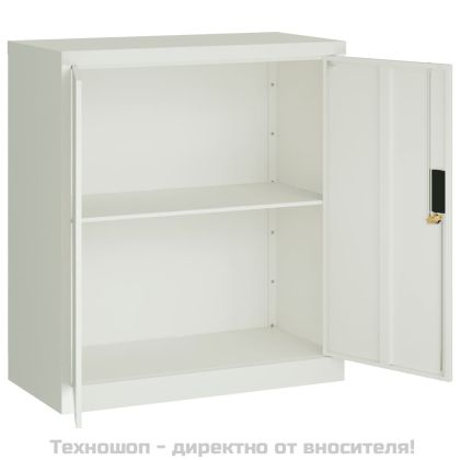 Шкаф за папки светлосив 79x40x90 см стомана