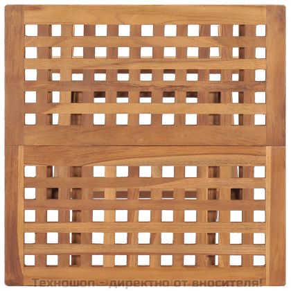 Сгъваема градинска маса, 50x50x50 см, тиково дърво масив