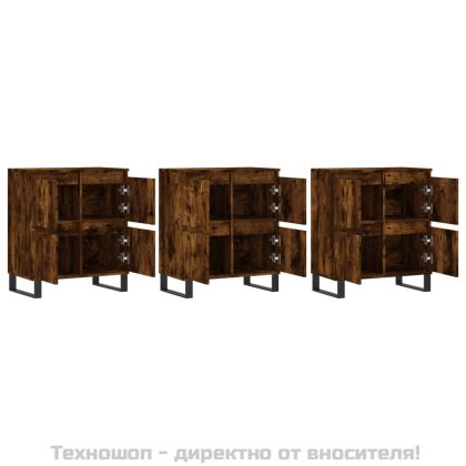 Сайдборди, 3 бр, опушен дъб, инженерно дърво