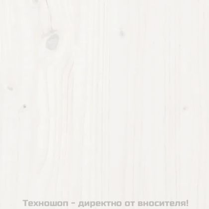 Градинско повдигнато легло, бяло, 160x30x38 см, бор масив