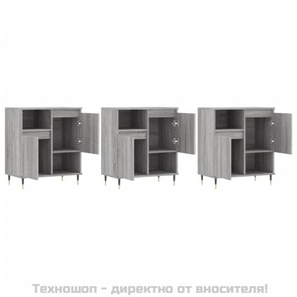 Сайдборди, 3 бр, сив сонома, инженерно дърво