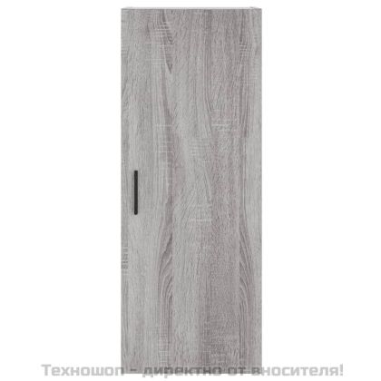 Висок шкаф, сив сонома, 34,5x34x180 см, инженерно дърво