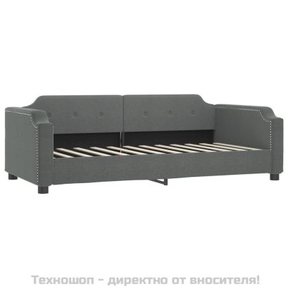 Кушетка, сива, 90x200 см, плат