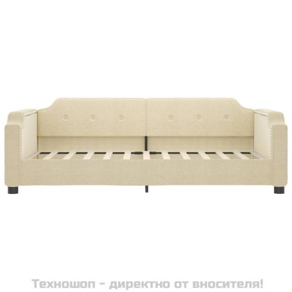 Кушетка, кремава, 80x200 см, плат