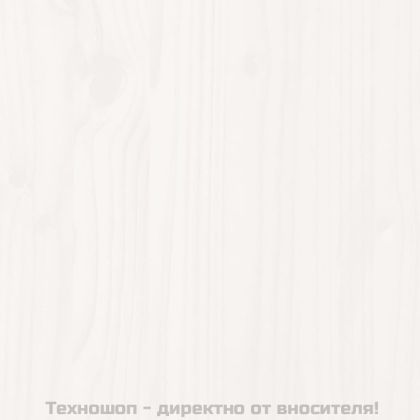 Градински сандък, бял, 62x50x57 см, бор масив