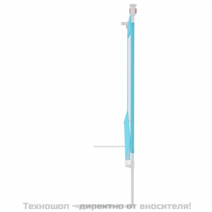 Ограничител за бебешко легло, син, 140x25 см, плат