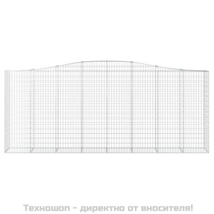 Габионни кошници арка 9 бр 400x50x160/180 см поцинковано желязо
