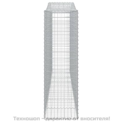 Габионни кошници арка 9 бр 400x50x160/180 см поцинковано желязо