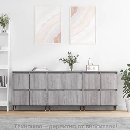 Сайдборди, 3 бр, сив сонома, инженерно дърво