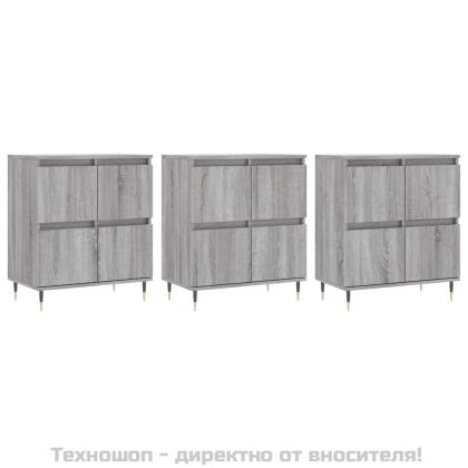 Сайдборди, 3 бр, сив сонома, инженерно дърво