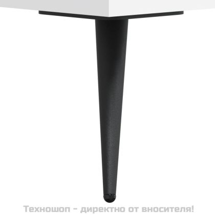 Висок шкаф, бял, 69,5x34x180 см, инженерно дърво