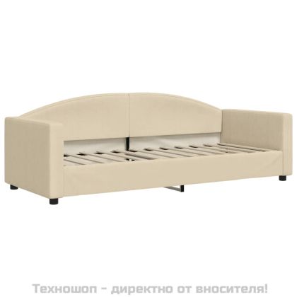 Кушетка, кремава, 80x200 см, плат