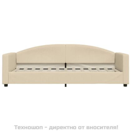 Кушетка, кремава, 80x200 см, плат