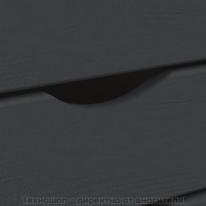 Шкаф с колелца и бюро MOSS, сив, бор масив