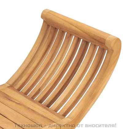 Градинска пейка, 126 см, тик масив