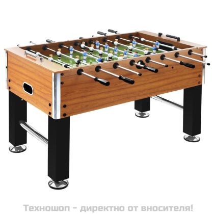 Футболна маса джаги стомана 60 кг 140x74,5x87,5 см светлокафява
