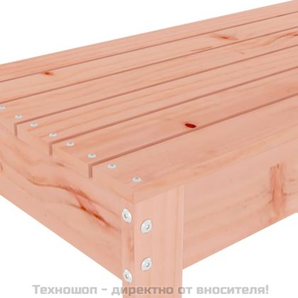 Градинска пейка 110x38x45 см масивна дугласка дървесина