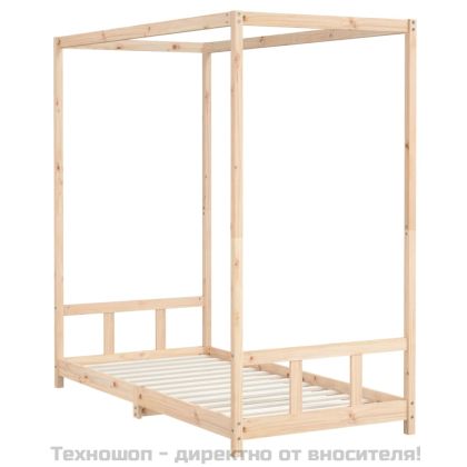 Детска рамка за легло, 90x190 см, бор масив