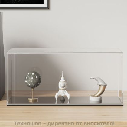 Кутия витрина, прозрачна, 30x15x14 см, акрил