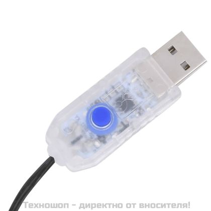 Коледни лампички за елха тип мрежа 180 LED студено бяло 180 см