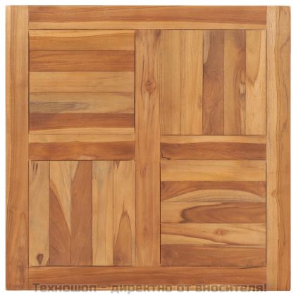 Плот за маса, тиково дърво масив, 70x70x2,5 см