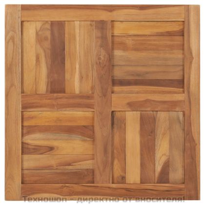 Плот за маса, тиково дърво масив, 70x70x2,5 см