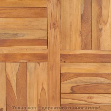 Плот за маса, тиково дърво масив, 70x70x2,5 см