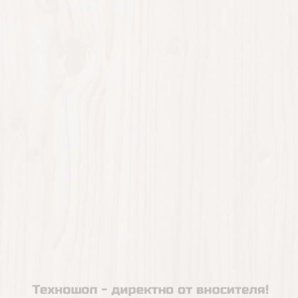 Детска рамка за легло, бяла, 90x190 см, бор масив