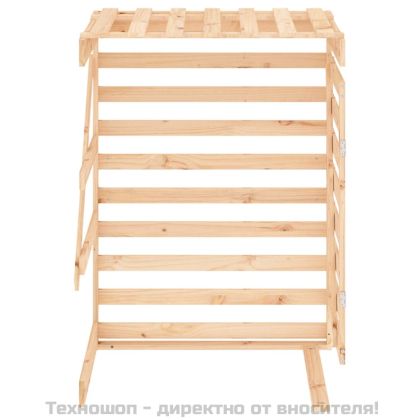 Удължение за контейнер за съхранение на кош дърво бор масив