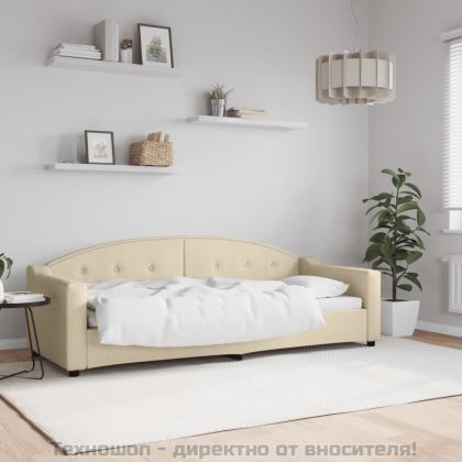 Кушетка, кремава, 80x200 см, плат