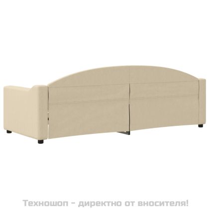 Кушетка, кремава, 80x200 см, плат